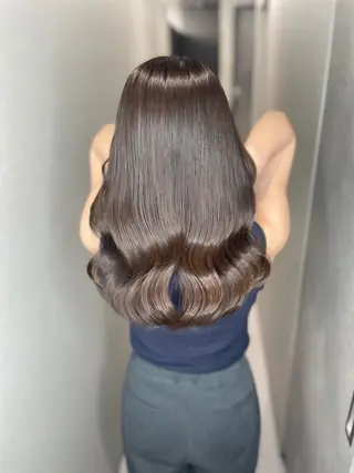 セミロング カラー 今井 勝也のヘアスタイル