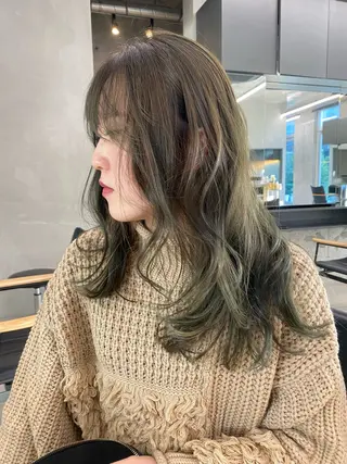 ロング カラー レイヤー/柔色 カラー/SAkiのヘアスタイル