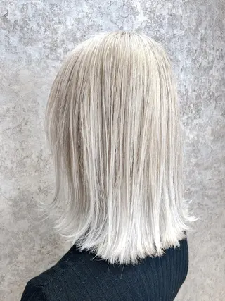 ミディアム カラー ケアブリーチ /髪質 改善/古橋圭史郎のヘアスタイル