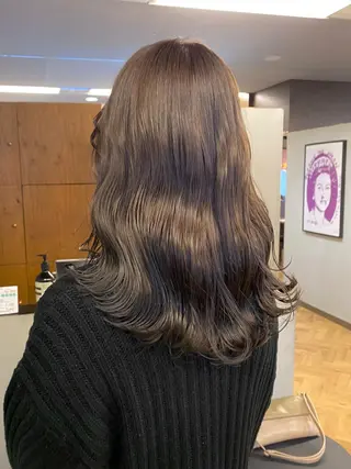 セミロング カラー パーマ ヘアアレンジ メンズ キッズ ネイル マツエク・マツパ EMANON梅田店所属・前川 朋香のヘアスタイル