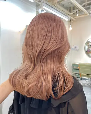 セミロング カラー 韓国レイヤー　船橋 徒歩5分/小川友美のヘアスタイル