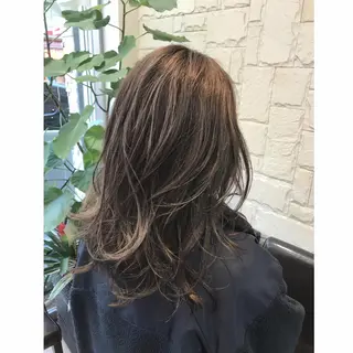 ミディアム カラー 髪質改善 艶髪🔵ﾌｾﾅｵﾔのヘアスタイル