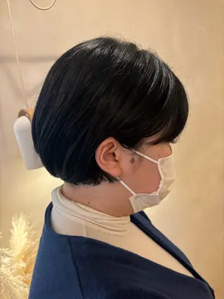 ショート シンバヒナノ/パーマ レイヤーカット/ボブのヘアスタイル