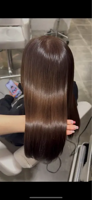 ロング カラー 原宿♡透明感カラー♡ 縮毛矯正【MAYU】のヘアスタイル