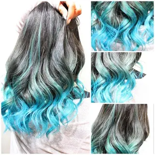 ミディアム カラー ヘアアレンジ Shelltie Fiel (シェルティフィエル)所属・次世代シールエクステ 錦糸町 小泉 朋之のヘアスタイル