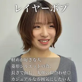 ミディアム タンバルモリ/ タッセルボブ/神山のヘアスタイル