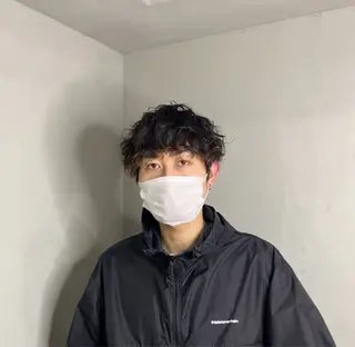 ショート カラー パーマ メンズ メンズカット/パーマ 艶カラーTAIGA︎のヘアスタイル