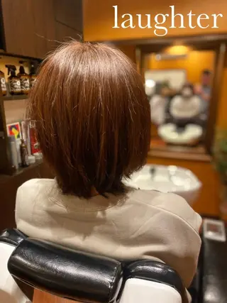 ミディアム 尾崎 弘充のヘアスタイル