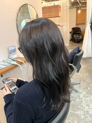 カラー 無料カットモデル募集 岡千尋のヘアスタイル