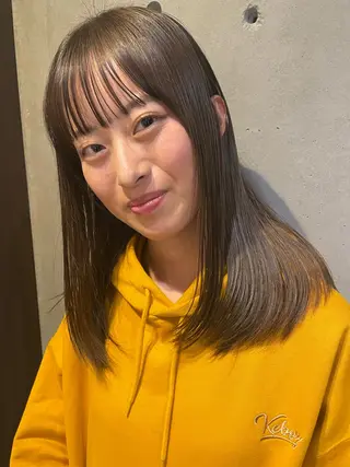 カラー 🍑おおしまくるみ 🍑暖色colorのヘアスタイル