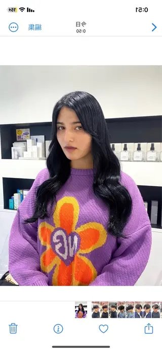 ロング カラー emu所属・けいこ🍊ニュアンス ネイル/個性派ネイルのネイルデザイン