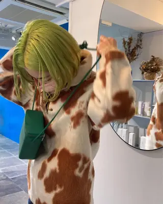 ミディアム カラー 佐伯 和佳のヘアスタイル