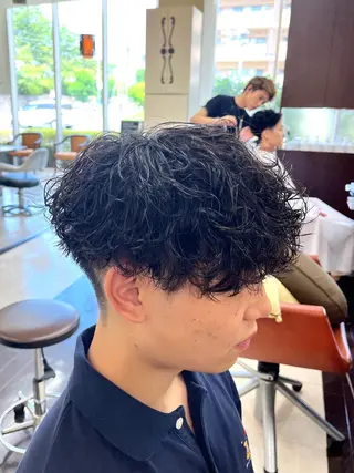ショート パーマ メンズ AROH  men's cut&men's perm 船橋店所属・🧊メンズ特化🧊 高木航希のヘアスタイル