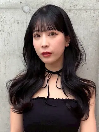 ロング カラー ヘアアレンジ 立川レイヤー 透明感カラーaoiのヘアスタイル