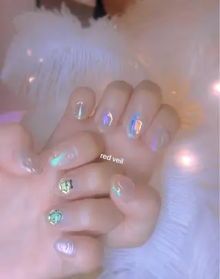 ショート ネイル 長さ出し専門 nynaのネイルデザイン