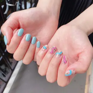 ネイル To Me Nail所属・🩵 mei🩵のネイルデザイン