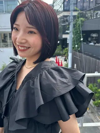 ショート カラー ボブ/似合わせカット /ニュアンスカラーのヘアスタイル