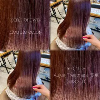 セミロング suzuna/暖色 カラー💞/スパのヘアスタイル