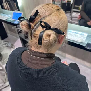 ミディアム ヘアアレンジ 🎀ヘアアレンジ 🎀ななみのヘアスタイル