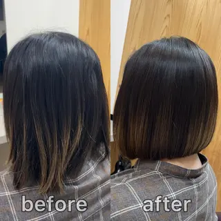 ショート パーマ KIZU 髪質改善 オカルト怪談のヘアスタイル