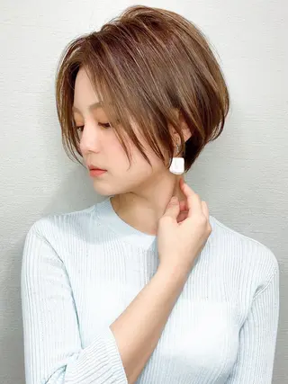 ショート カラー afloatkobe所属・美髪/髪質改善 川口凌弥のヘアスタイル