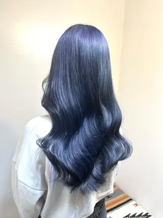 ロング カラー ブリーチ毛対応酸性 ストレート🌈サキのヘアスタイル