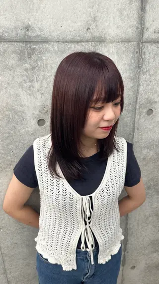 カラー 濵砂 雛子のヘアスタイル