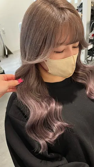 ロング カラー MOE🐈‍⬛🎀 エクステ/ワンホンのヘアスタイル