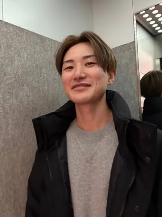 ミディアム カラー メンズ パーマ特化/藤沢 /湘南/HYOのヘアスタイル