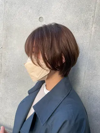 ショート カラー ✨酸性ストレート✨ 南川だいさくのヘアスタイル