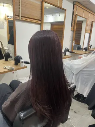 ロング カラー ✨🎨ブリーチなし 透明感カラー✨美友のヘアスタイル