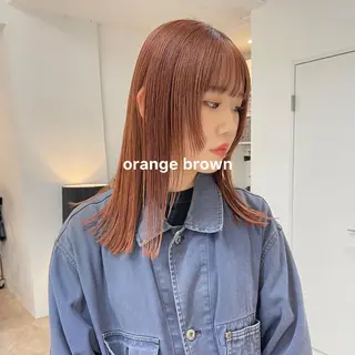 カラー 暖色カラー推し/ トヤエリコのヘアスタイル