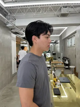 メンズ メンズカット パーマ[佐橋]のヘアスタイル