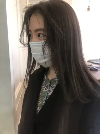 ミディアム カラー classic 新横浜所属・大人girly🛋️ 🤍yukakoのヘアスタイル