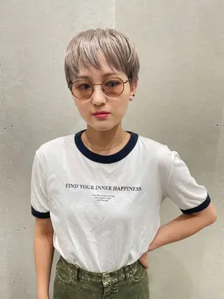 ショート カラー 過ごしやすい美容室 でありたいのヘアスタイル
