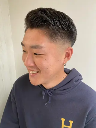 ショート カラー パーマ ヘアアレンジ メンズ NUMBER.12所属・【メンズ専門美容師】 NUMBER.12のヘアスタイル