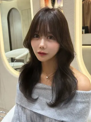 ロング 韓国ヘア/レイヤー/ 前髪/髪質改善/石川のヘアスタイル