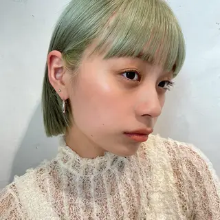 ショート カラー ヘアアレンジ ネイル マツエク・マツパ 【柔らか透明感✨/ 似合せ前髪】大石葉月のヘアスタイル