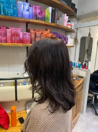 ミディアム カラー 🫧艶感カラー/ヘア アレンジ コユキ🫧のヘアスタイル