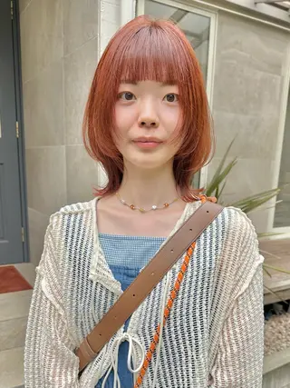 ミディアム カラー レイヤーカット🪄 耳ツボ🎀Ayumiのヘアスタイル