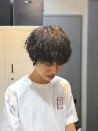 ショート パーマ メンズ 💈メンズカット💈 No.1💈坂元のヘアスタイル