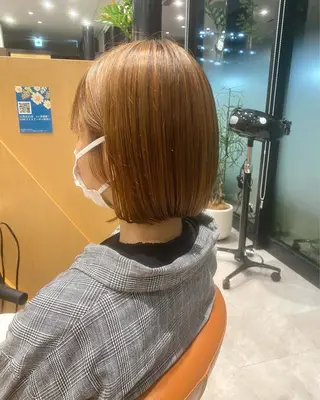 ミディアム カラー ヘアアレンジ 加藤 愛実のヘアスタイル