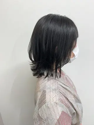 ショート カラー 色白に見える暗髪 梅田・増田のヘアスタイル