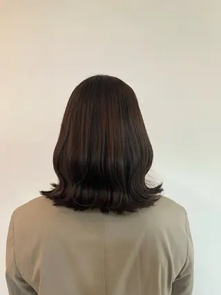 ミディアム カラー 外川 生純美ೀ🌝のヘアスタイル