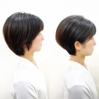 ショート newline銀座所属・👑銀座ショート/ 絶壁補正/金子涼👑のヘアスタイル