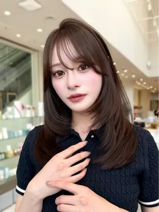 ロング スズキ マユウのヘアスタイル