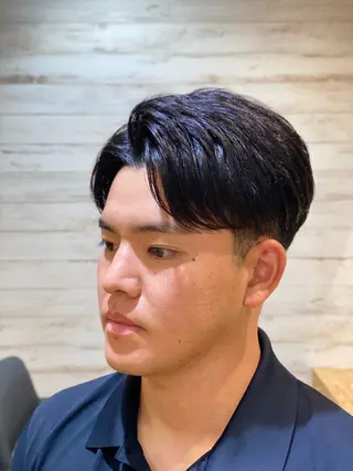 メンズ 波巻き/ツイスパ/天 王寺/タニオクトモヤのヘアスタイル