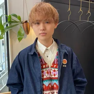 メンズ 藤山大地/髪質改善 /透明感/ブリーチのヘアスタイル