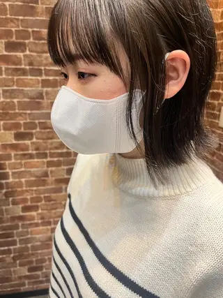 ミディアム カラー パーマ ヘアアレンジ メンズ キッズ ネイル マツエク・マツパ アイブロウ times salon名駅所属・久木原 ゆりのヘアスタイル