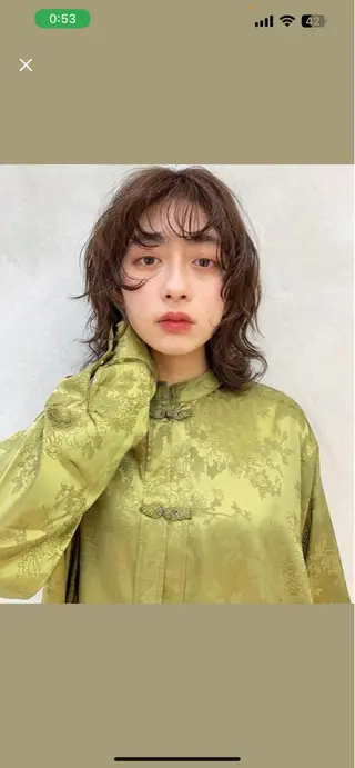 ミディアム パーマ haco＋所属・圧倒的デザイン力 店長🎨RENAのヘアスタイル